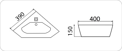 Раковина CeramaLux N7012J 55 см