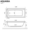 Акриловая ванна Excellent Aquaria 160x70