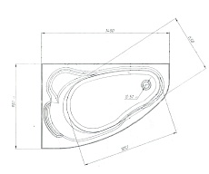 Акриловая ванна Marka One Lil 140x90 R