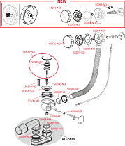 Слив-перелив Alcaplast A55K-80-RU-01 80 cм