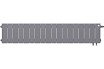 Радиатор Royal Thermo PianoForte 200 /Silver Satin - 18 секц. VDR НС-1346028