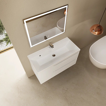 Тумба с раковиной AQUAme S3 100 см