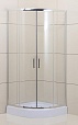 Душевой уголок BelBagno UNO-195-R-2-100-C-Cr 100x100 прозрачный, хром