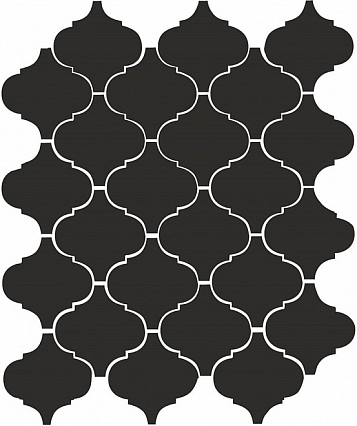 Керамическая плитка Kerama Marazzi Арабески глянцевый черный 26х30 см, 65001