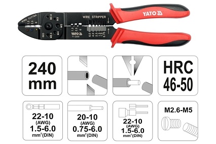 Съемник изоляции Yato 240 мм YT-22930