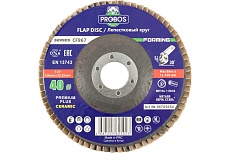 Круг лепестковый торцевой шлифовальный Forming CF967 CERAMIC 125х22 мм, P40 PROBOS 96765054