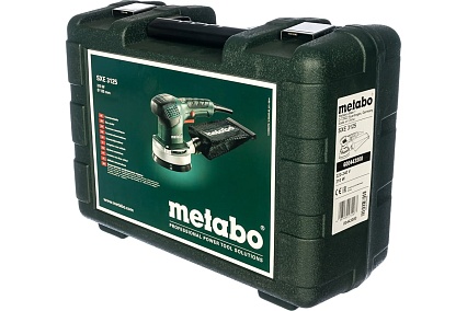 Эксцентриковая шлифмашина в кейсе Metabo SXE 3125 600443500