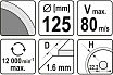 Диск алмазный для плитки, 125мм Yato YT-59972