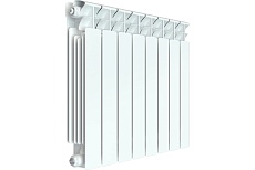 Биметаллический радиатор Rifar BASE 500 8 секций, боковое подключение RAN30H1KPVAQL9