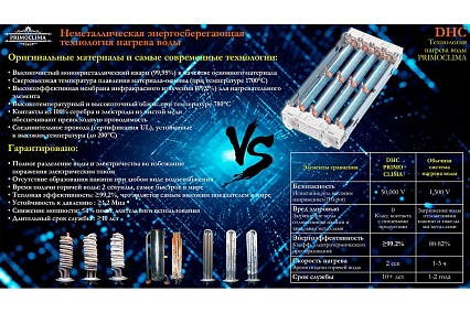 Электрический проточный нагреватель Primoclima amor 8.8 квт, черный PC AMOR 8.8 (B)