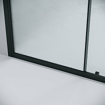 Душевая дверь Grossman Cosmo 100x195 шиншилла, черный матовый 100.K33.02.100.21.02