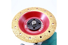 Диск обдирочно-шлифовальный по дереву закруглённый Round Альфадиск 125*22,23/X-lock Раунд 3 Медиум 7079