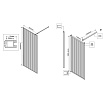 Душевая перегородка Vincea Волк-Ин (Walk-In) VSW-1HP800FLBN 80x200 брашированный никель, рифленое