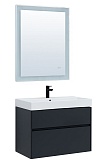 Мебель для ванной Aquanet Бруклин 85 см, антрацит матовый