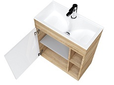 Мебель для ванной 1MarKa Lido 60 см подвесная дуб сонома