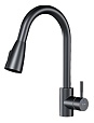Смеситель для кухни Am.Pm X-Joy S F85B07522 выдвижной излив, черный