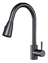 Смеситель для кухни Am.Pm X-Joy S F85B07522 выдвижной излив, черный