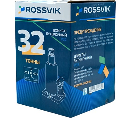 Домкрат бутылочный Rossvik г/п 50,0т V50