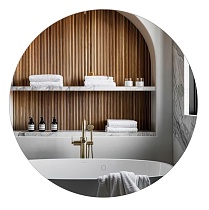 Зеркало ЗОВ 100x100 см с подсветкой ZD100