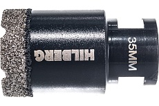 Коронка алмазная по керамике и керамограниту Super Hard (35 мм; M14) Hilberg HH635