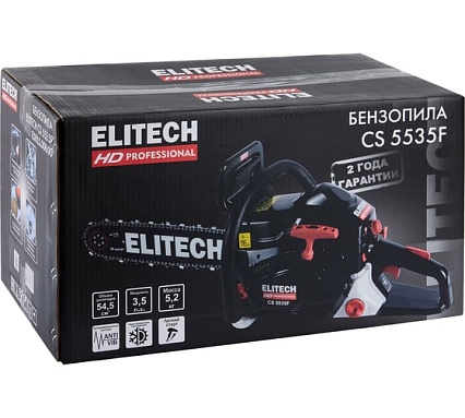 Пила цепная бензиновая Elitech CS 5535F (E1611.006.00) HD 204814