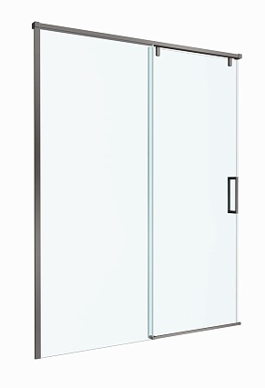 Душевая дверь BelBagno SOFT_CLOSE-1-BF-1-150-C-GM 150x200 прозрачная, оружейная сталь Душевая дверь BelBagno SOFT_CLOSE-1-BF-1-150-C-GM 150x200 прозрачная, оружейная сталь