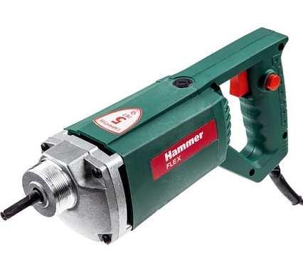 Глубинный вибратор Hammer Flex VBR1100 1100 Вт, 4000 об/мин + вал 1 метр 597851