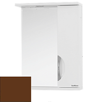 Зеркальный шкаф SanMaria Милан 50 R шоколадный