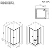 Душевой уголок Am.Pm X-Joy W94G-403-9090-МТ1К 90x90 прозрачный, хром матовый