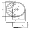 Кухонная мойка Iddis Suno 65 см, крыло слева, сатин