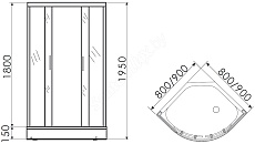 Душевой уголок Erlit Comfort ER0508-C4