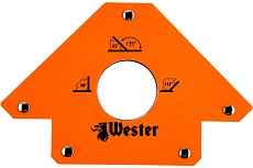 Уголок магнитный для сварки WMC75 (углы 45/90/135; до 35 кг) Wester 344439