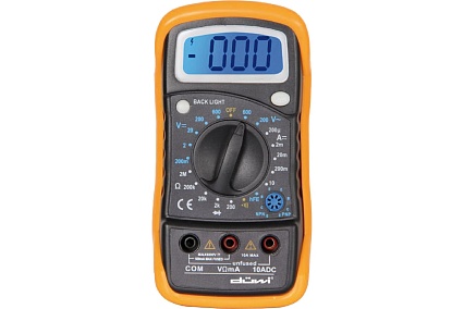 Цифровой мультиметр Duwi M830L PROFI с противоударным чехлом, 26044 8