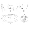 Ванна из литьевого мрамора Salini Alda Nuova S-Stone 101911SM 178x92, белый матовый