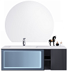 Мебель для ванной Orans BC-9013-1200L 120 см с подсветкой, Matt Deep Ocean