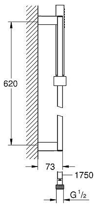 Душевой гарнитур Grohe Euphoria Cube 27936000