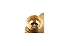 Коллектор Tiemme 2 отвода, термостатический 1&quot;х3/4(18) (латунь) 3040015 / 3046G060502