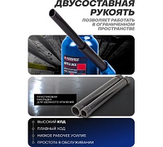 Бутылочный домкрат Forsage 10т с клапаном, h min-200мм, h max-385мм F-T91004 DS(51447)