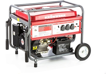 Бензиновый генератор Kronwerk LK 7500E, 6,5 кВт, 220В, бак 25 л, электростартер 94694