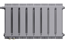 Радиатор Royal Thermo PianoForte 300 Silver Satin VDR80 - 8 секций НС-1506359