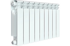 Биметаллический радиатор Rifar BASE 350 9 секций, боковое подключение RAN30H1KQ5TEDA