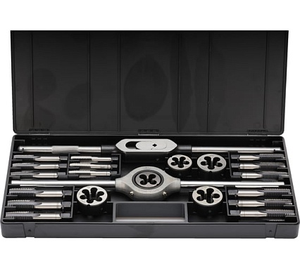 Резьбонарезной набор Bucovice Tools M 2-II, 23 предмета, M12-M20, в пластиковом кейсе 310200