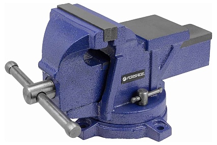 Стальные поворотные тиски с наковальней Forsage 4", 100 мм F-6540604W(58898)