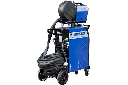 Сварочный полуавтомат Aurora SKYWAY 550 SYNERGIC (2 LCD) + выносной подающий, 10 м, водяное охлаждение 36182