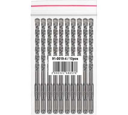 Бур по бетону Rexant 10x210 мм SDS PLUS 10 шт 91-0019-4