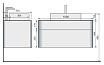 Тумба с раковиной Raval Pure 100 см белый