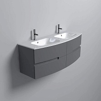 Мебель для ванной Jacob Delafon Nona 140 см, серый антрацит