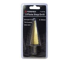 Сверло ступенчатое в блистере (6-30 мм; HSS-TIN) Forsage F-44746 49041