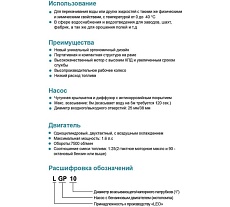 Мотопомпа LEO LGP 10 13