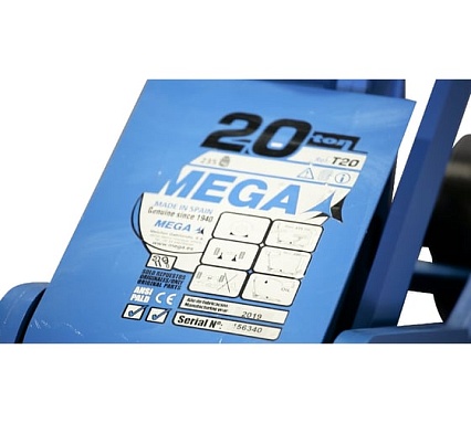 Подкатной гидравлический домкрат Mega 20000 кг, синий T20